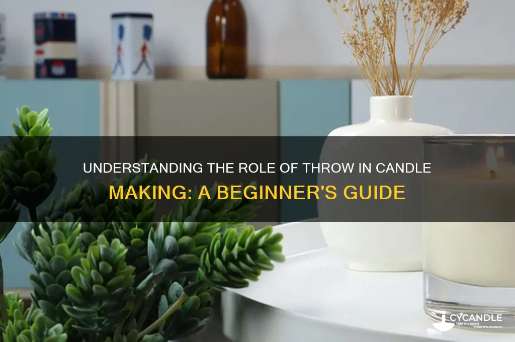 what is throw in candle making