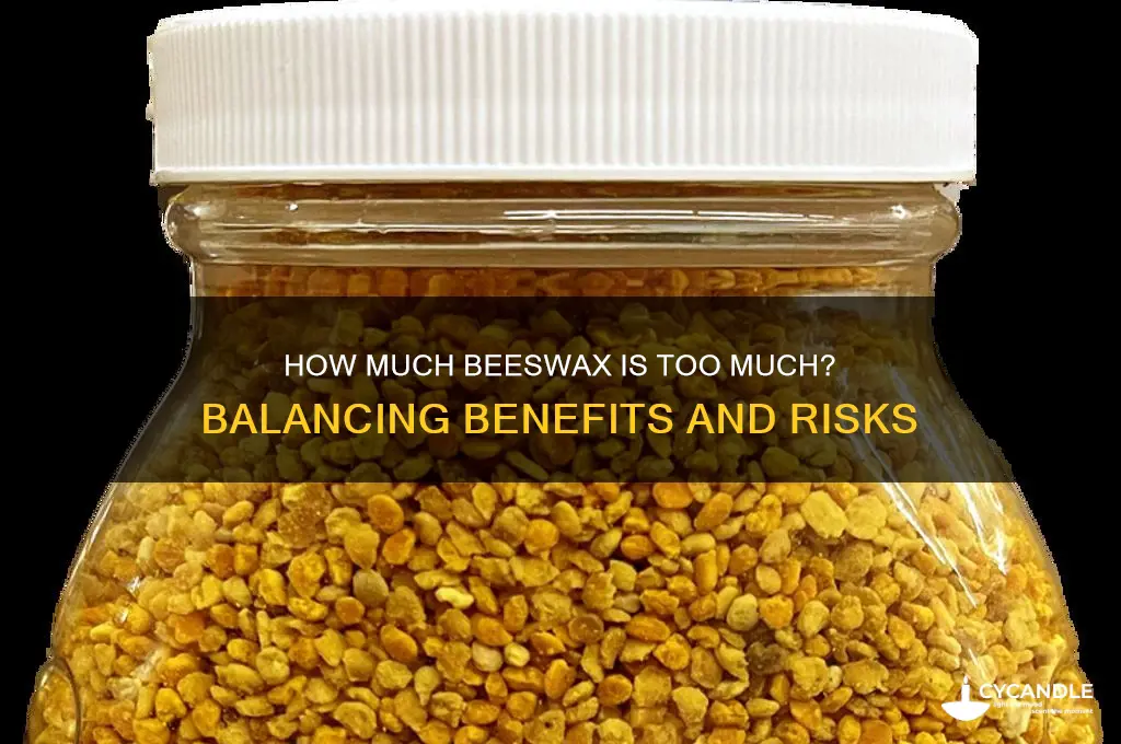 what is too much beeswax