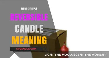 Understanding the Triple Reversible Candle: Symbolism, Uses, and Meaning