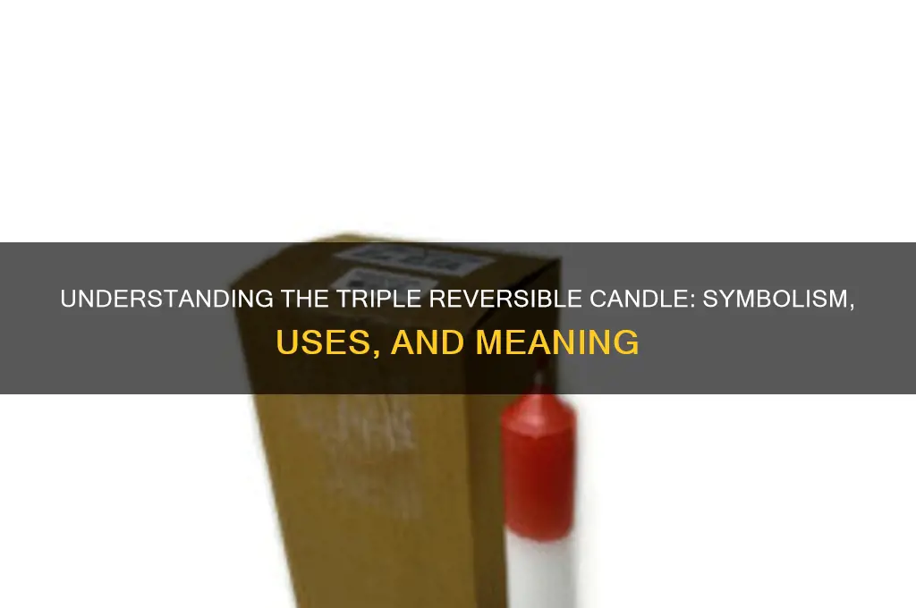 what is triple reversible candle meaning