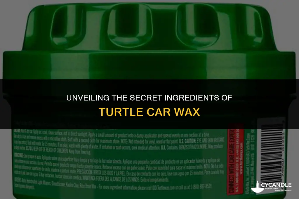 what is turtle car wax made of