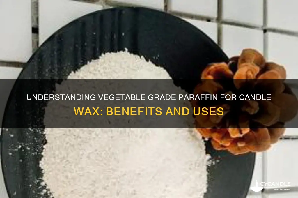 what is vegetable grade parrifin fro candle wax