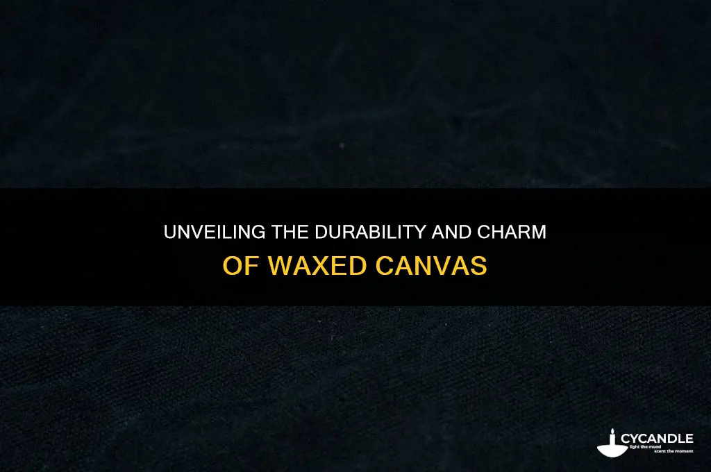 what is waxed canvas
