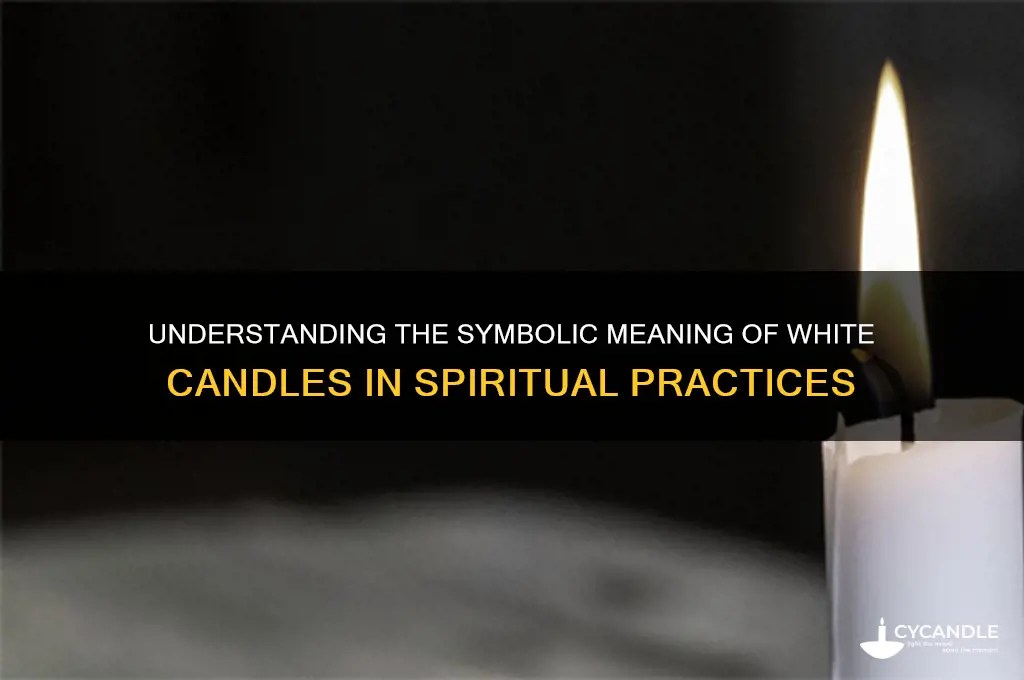 what is white candle stand for