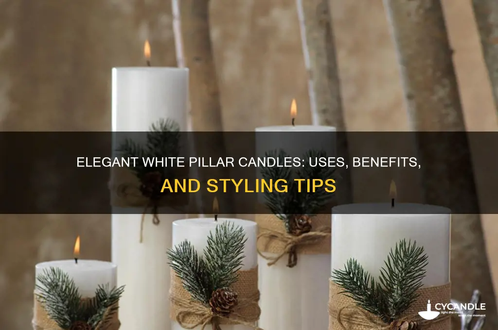 what is white pillar candles