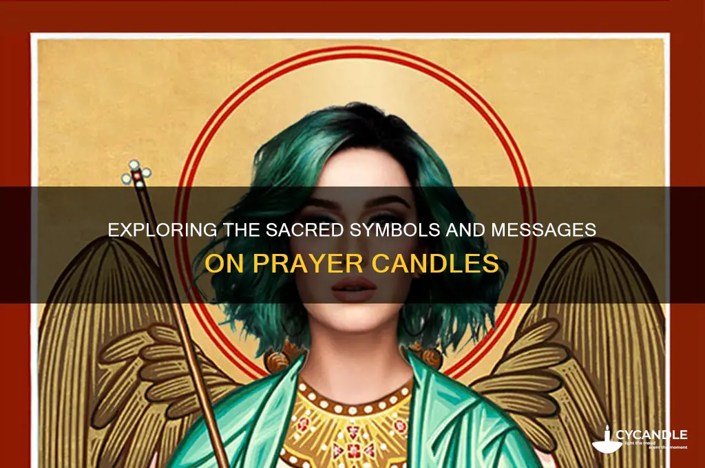 what is written on prayer candles
