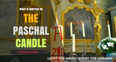 The Paschal Candle's Inscriptions: Symbolism and Meaning Explained