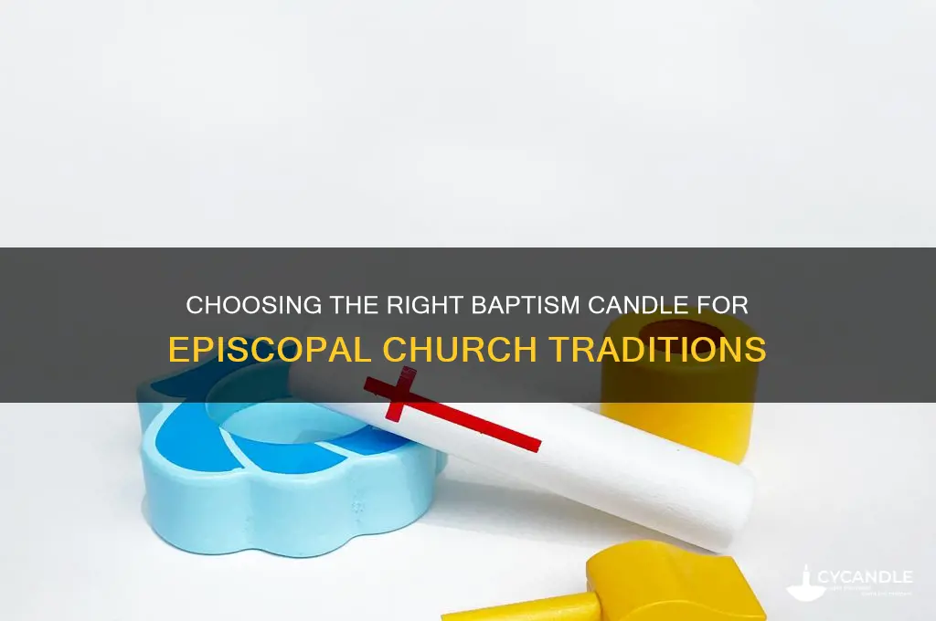 what kind of baptism candle for episcopal church