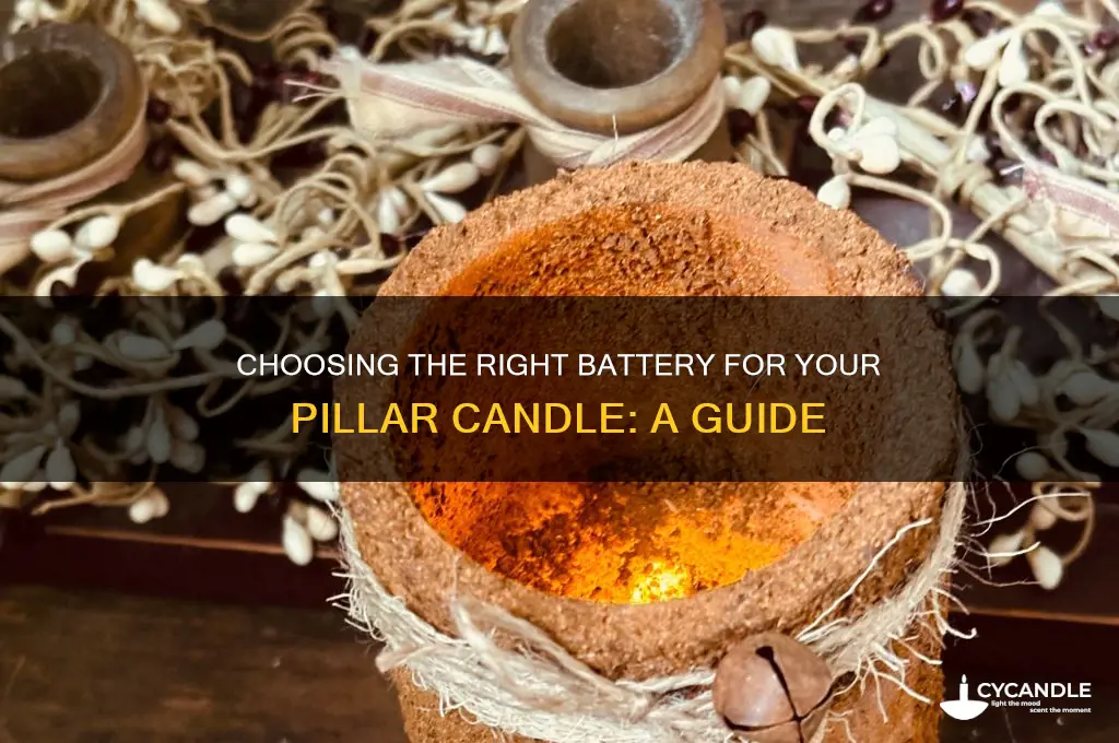 what kind of battery does pillar candle need