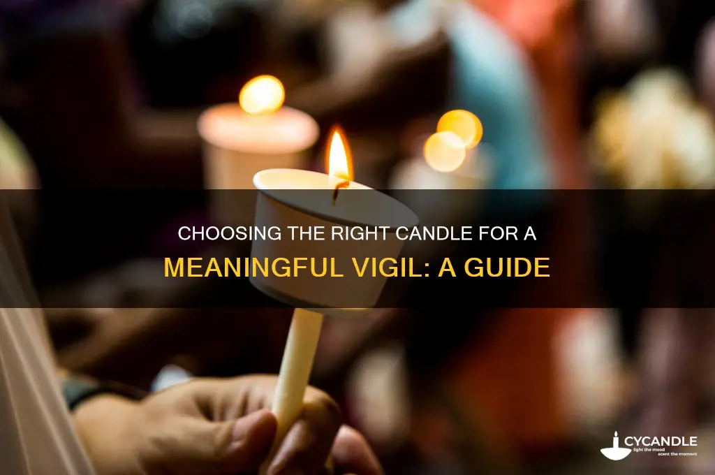 what kind of candle do you bring to a vigil