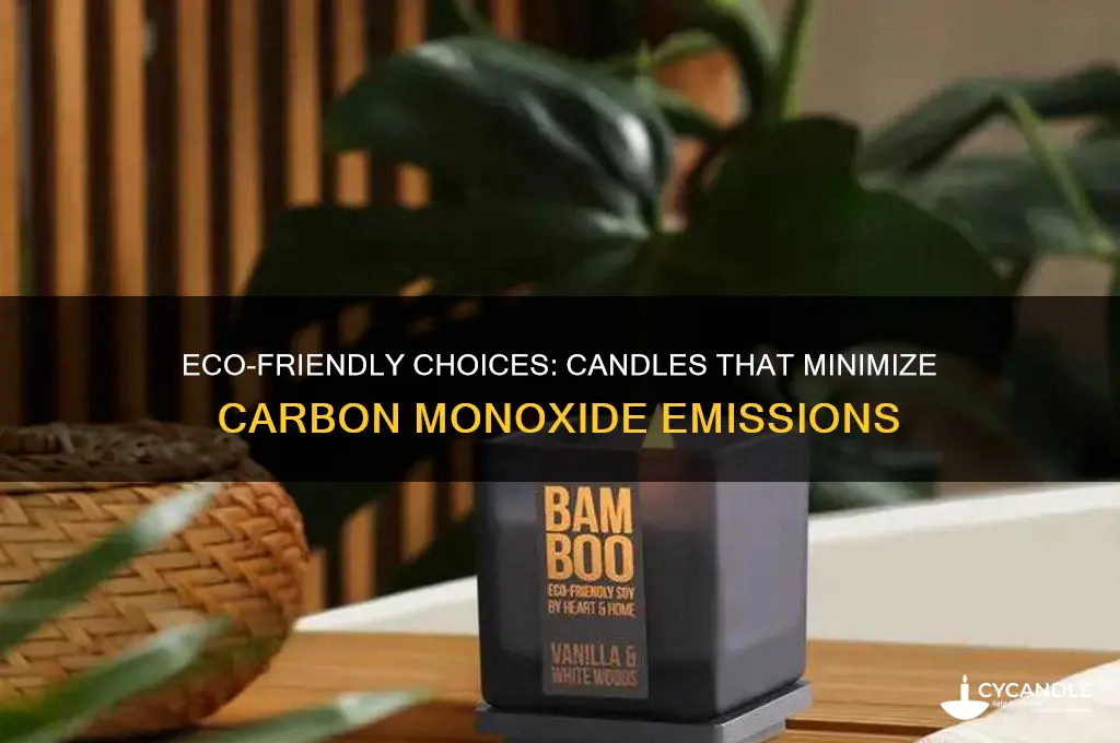 what kind of candle produces less carbon monoxide