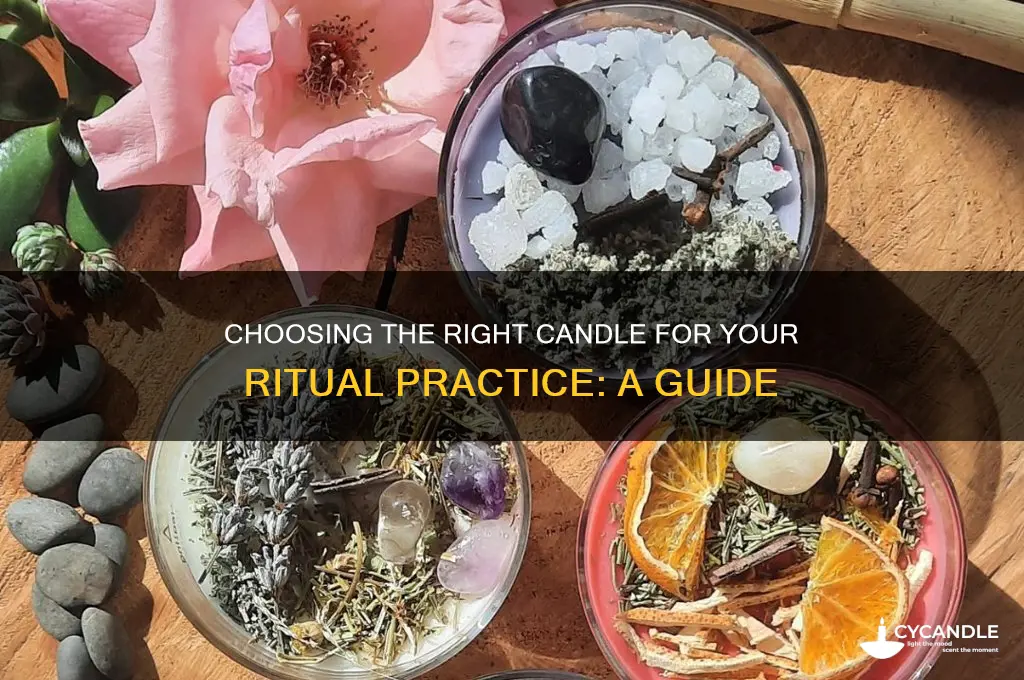 what kind of candle to use in ritual