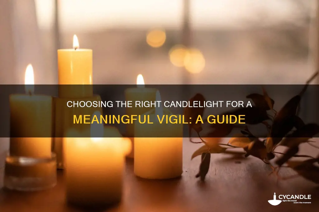what kind of candlelight to bring to candle light vigil