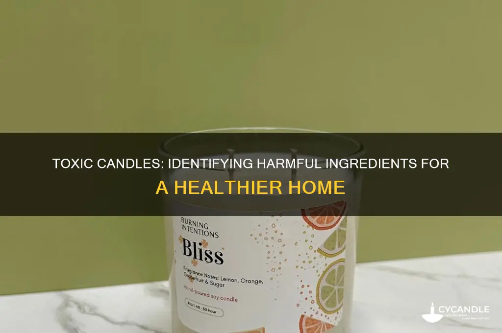 what kind of candles are toxin