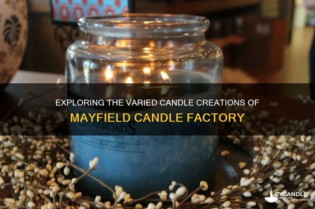 what kind of candles did the mayfield candle factory make