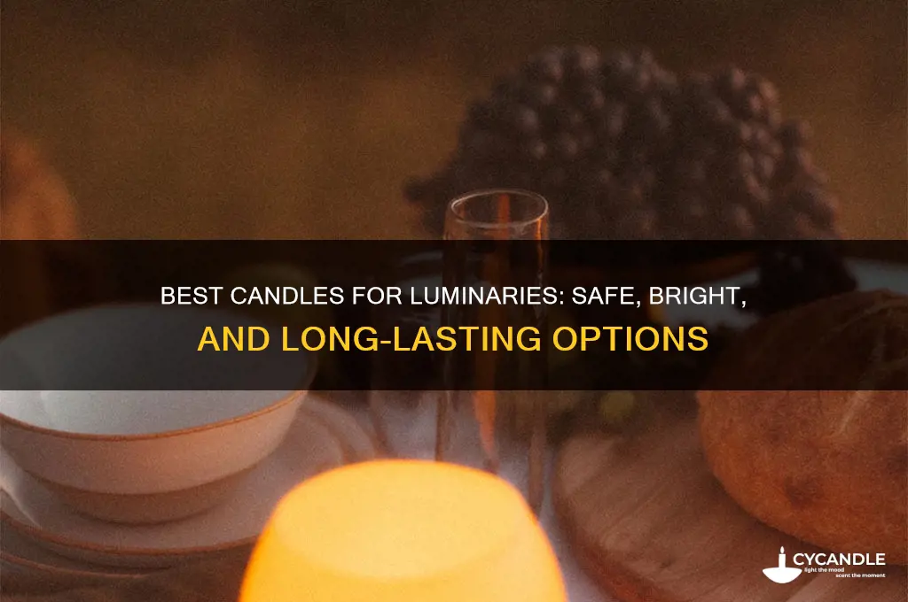 what kind of candles do you put in luminaries