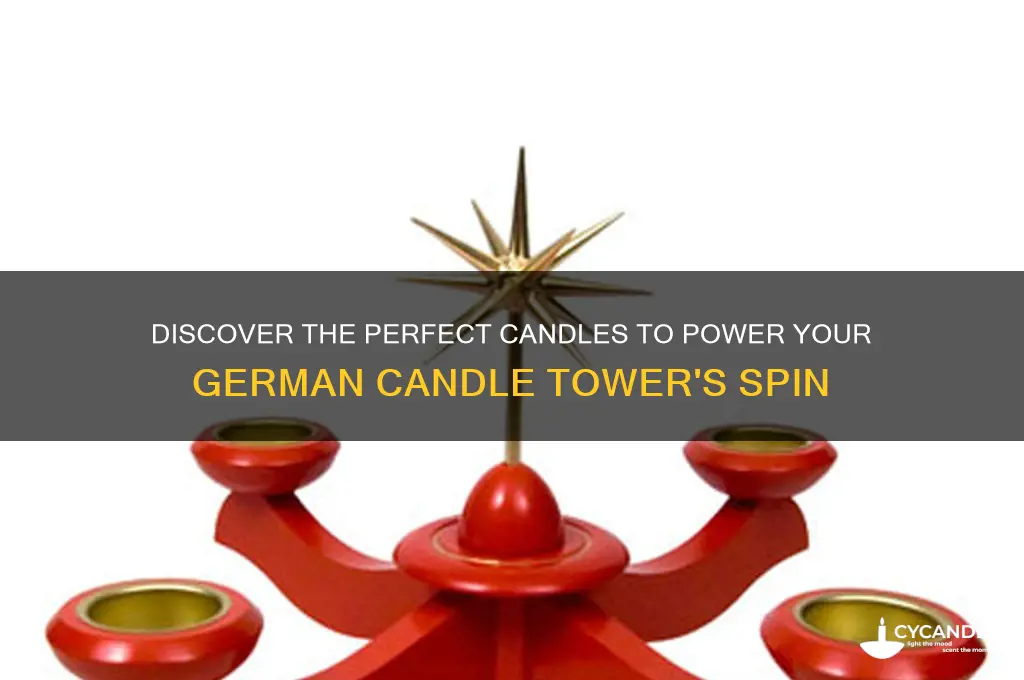what kind of candles make german candle tower spin