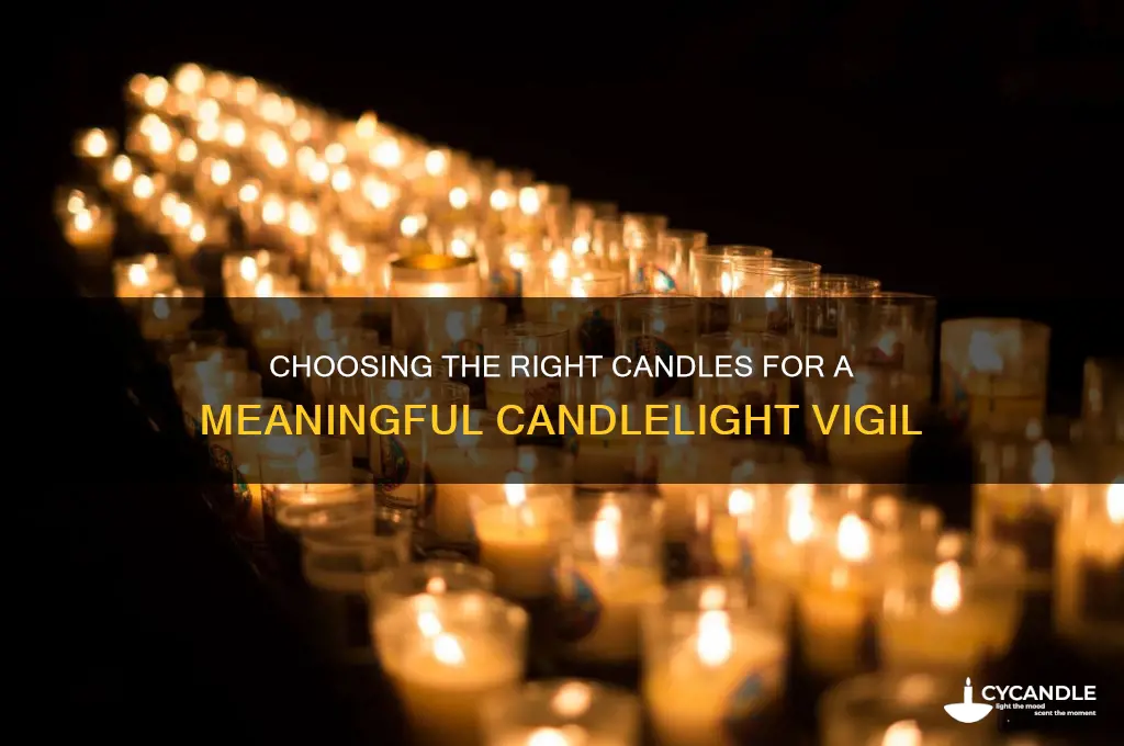 what kind of candles to get for a candle vigil