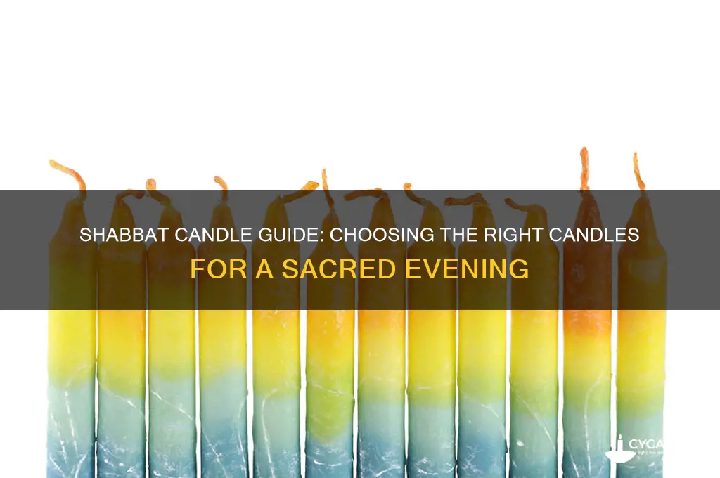 what kind of candles to light on shabbat