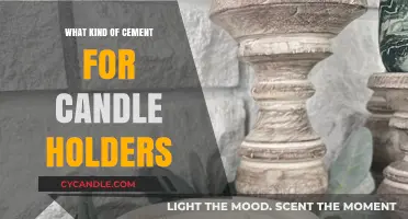 Choosing the Right Cement for DIY Candle Holders: A Guide