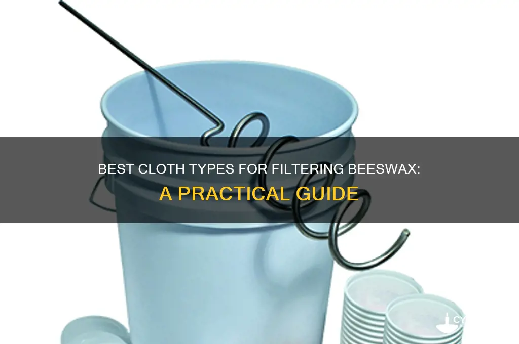 what kind of cloth should you use to filter beeswax