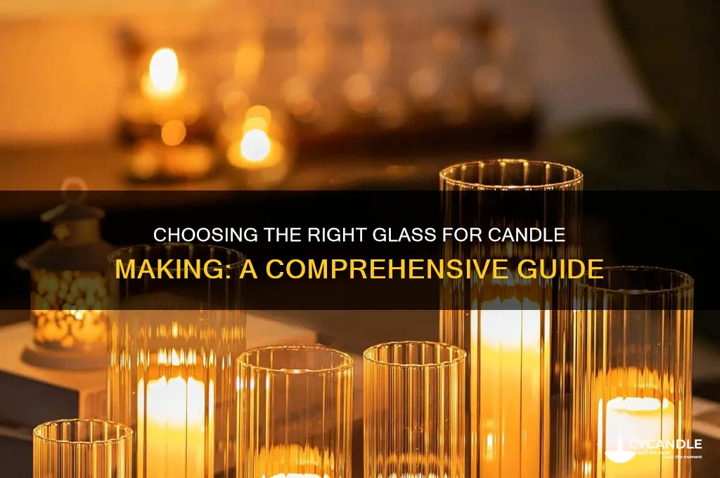 what kind of glass to use for candles