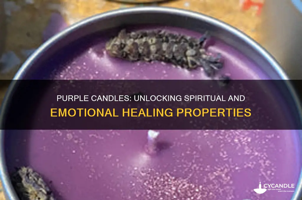 what kind of healing properties do purple candles have