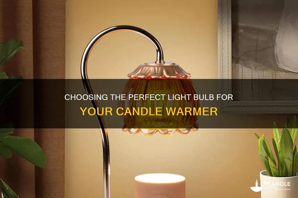 what kind of light bulb for candle warmer