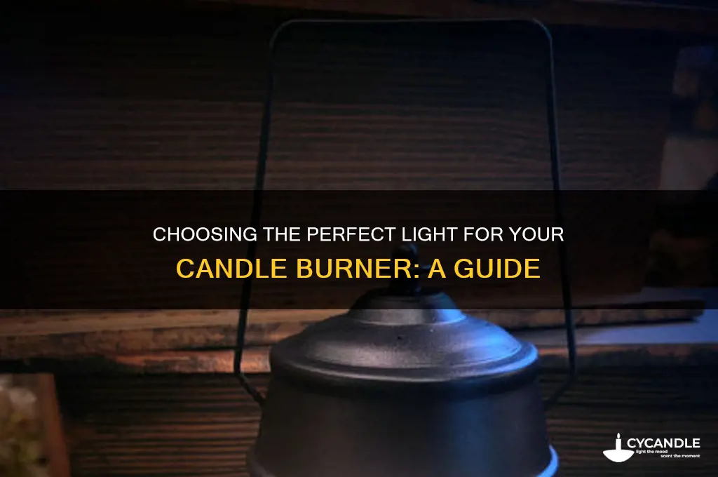 what kind of light for candle burner