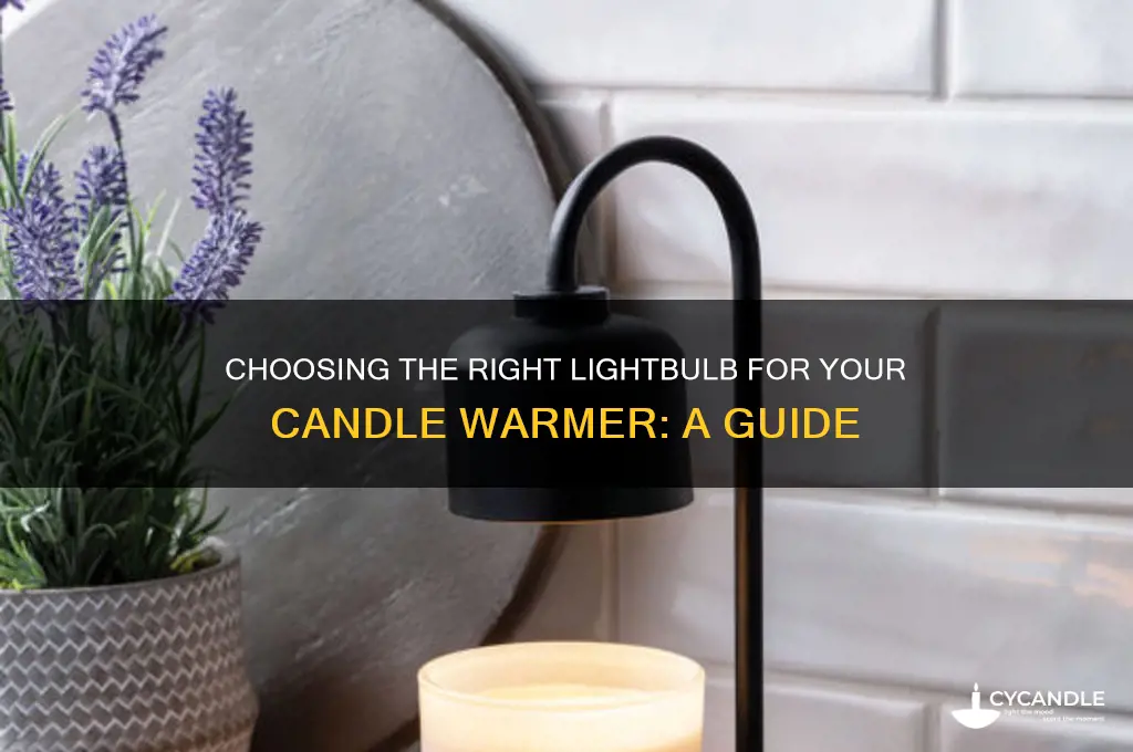 what kind of lightbulb goes in a candle warmer