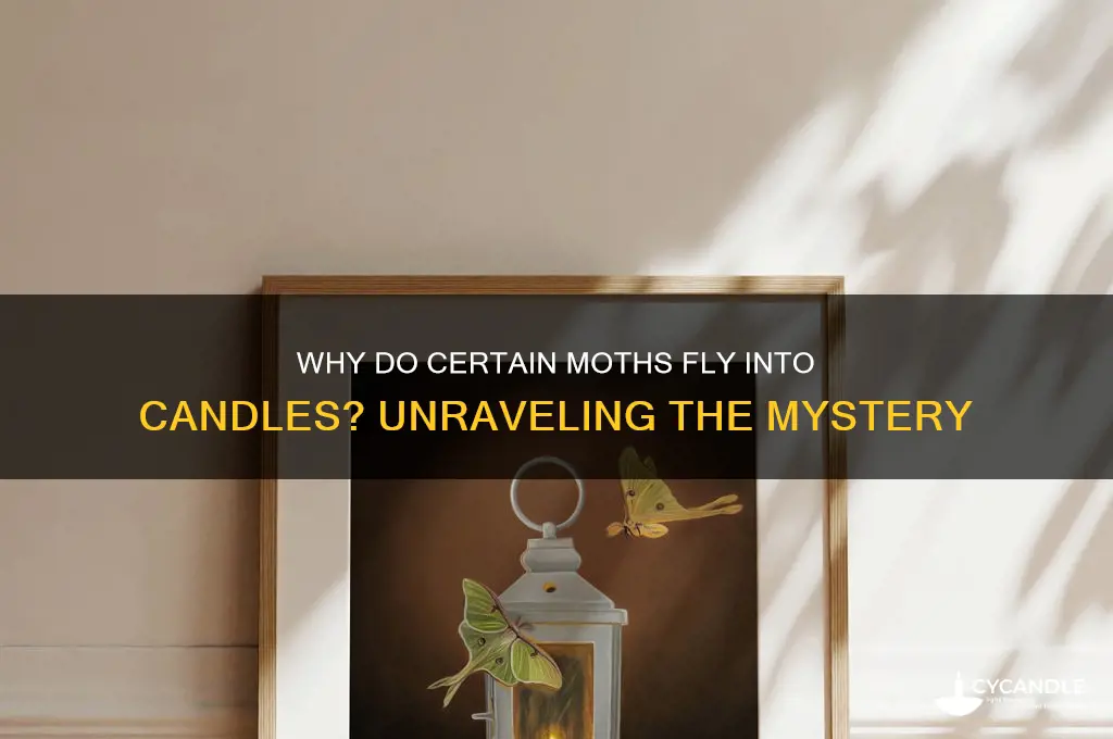 what kind of moths fly into candles