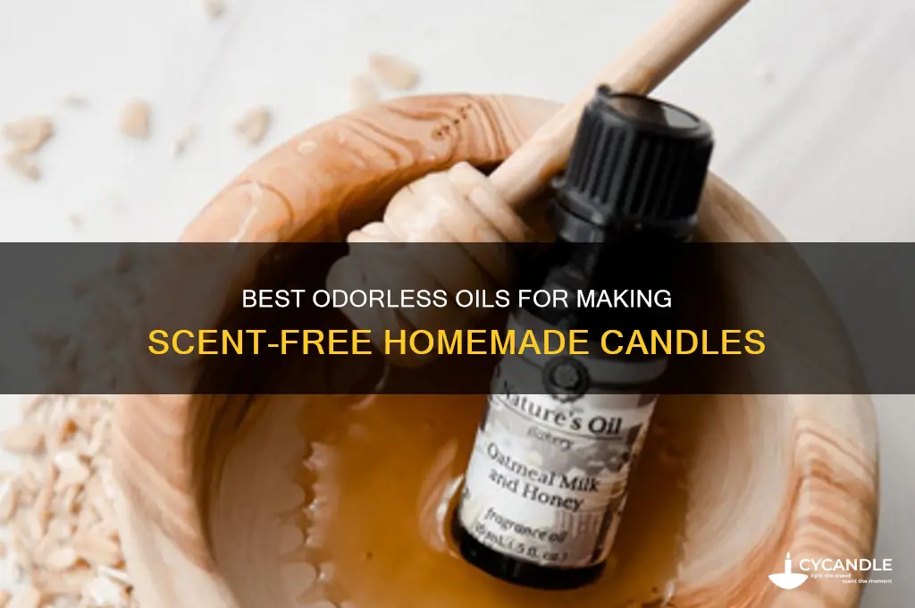 what kind of oil to make candles that dont smell