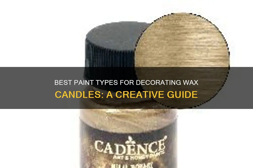 what kind of paint to use on wax candles