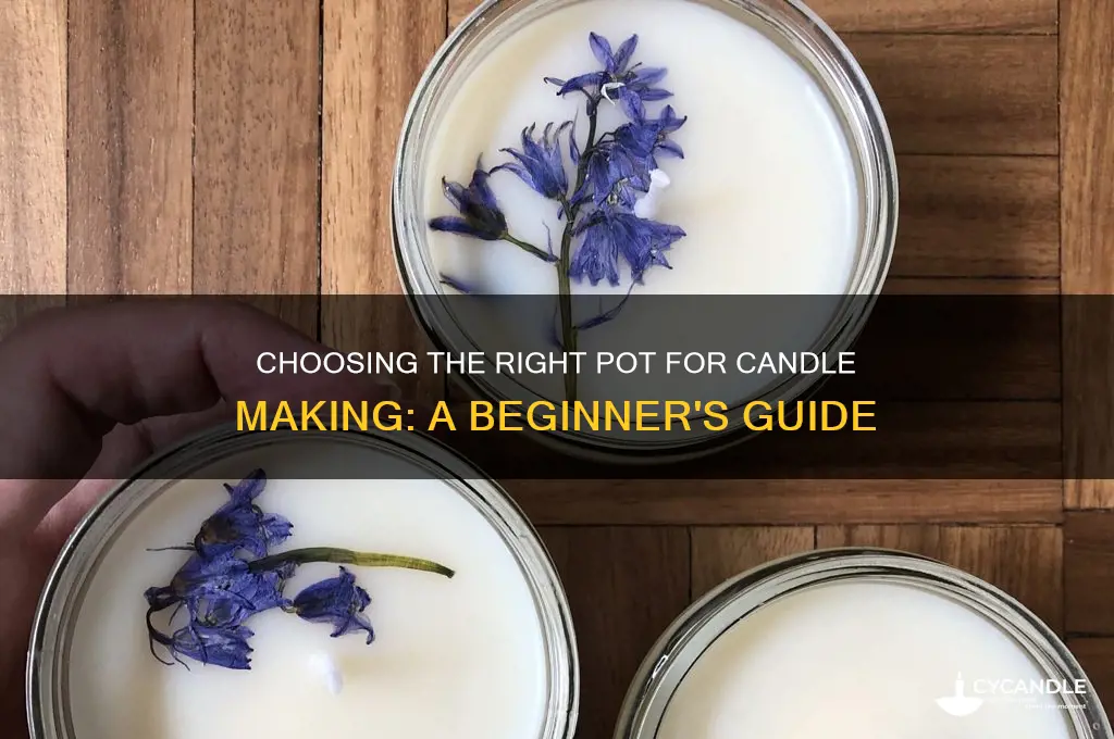 what kind of pot do i need for candle making