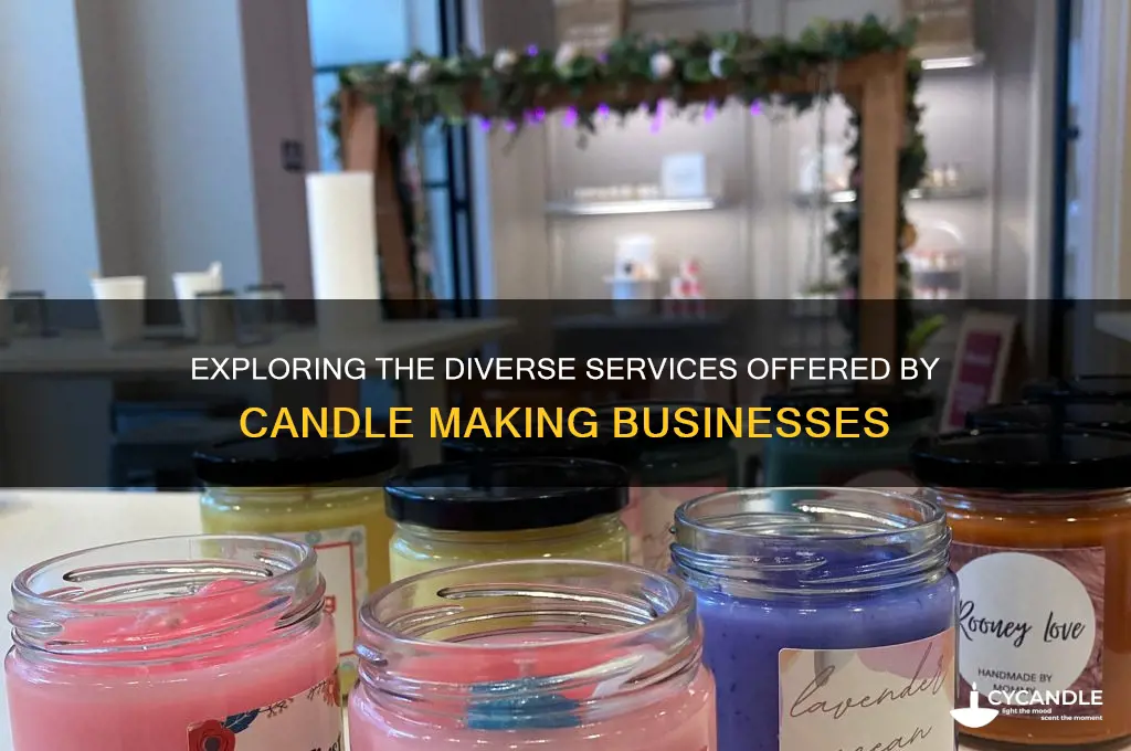 what kind of services do candle making businesses provide
