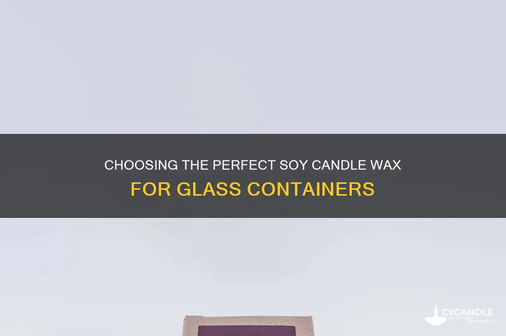 what kind of soy candle wax to use for glss