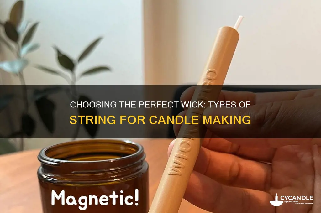 what kind of string is used for candle wicks