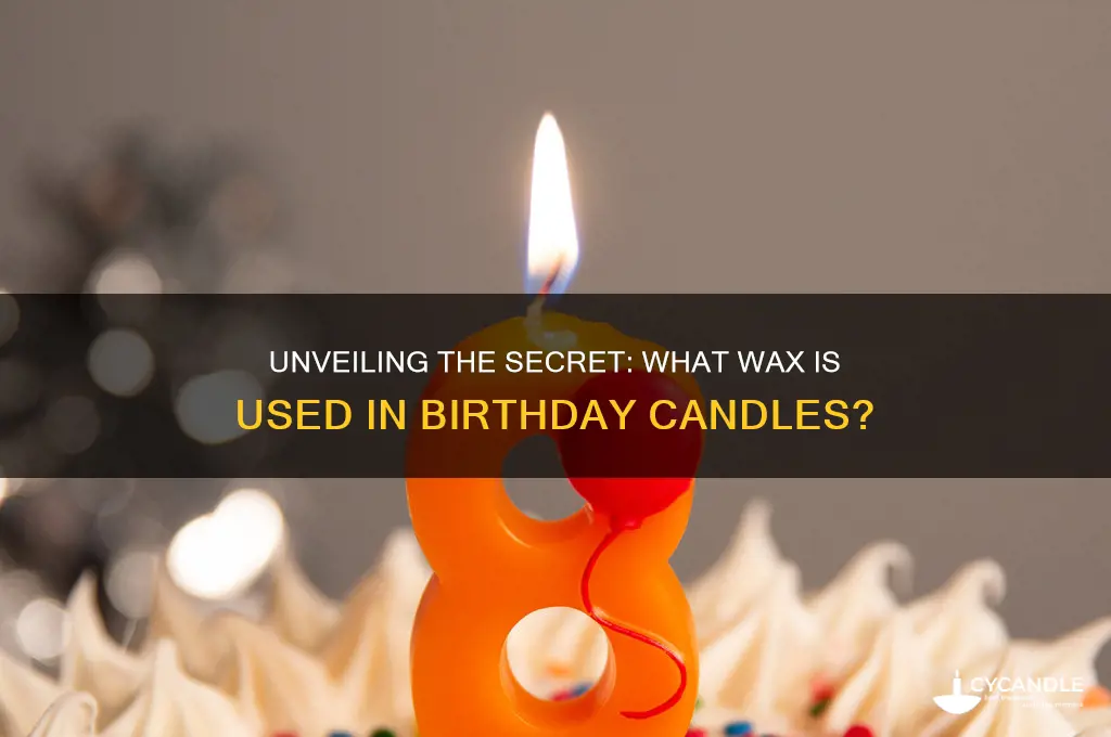 what kind of wax are birthday candles made of