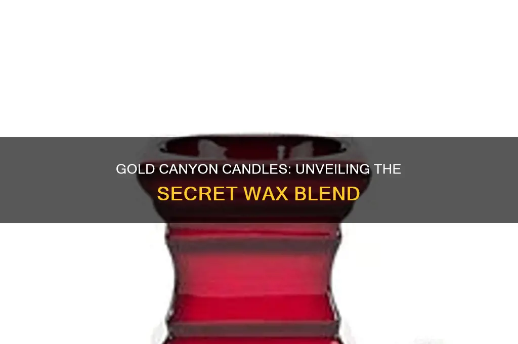 what kind of wax are gold canyon candles made of