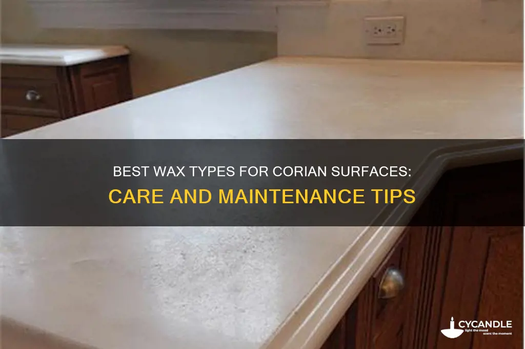 what kind of wax can be used on corian