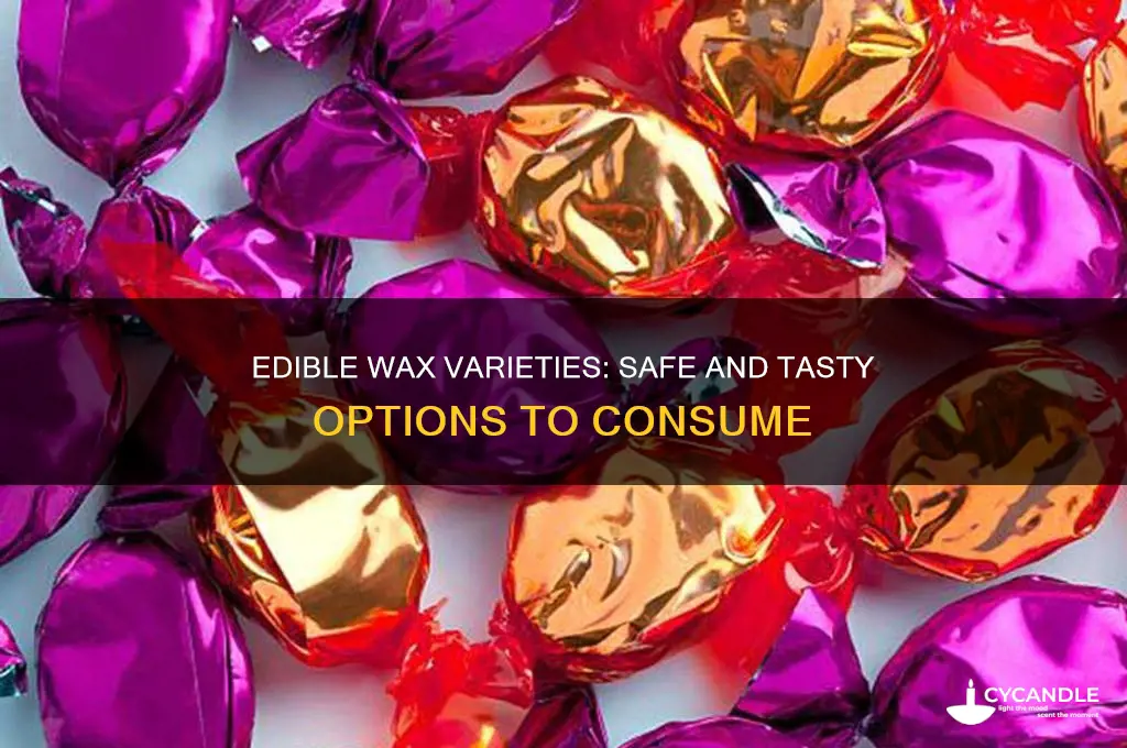 what kind of wax can you eat