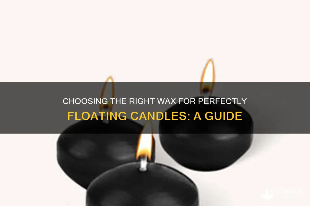 what kind of wax do i need for floating candles