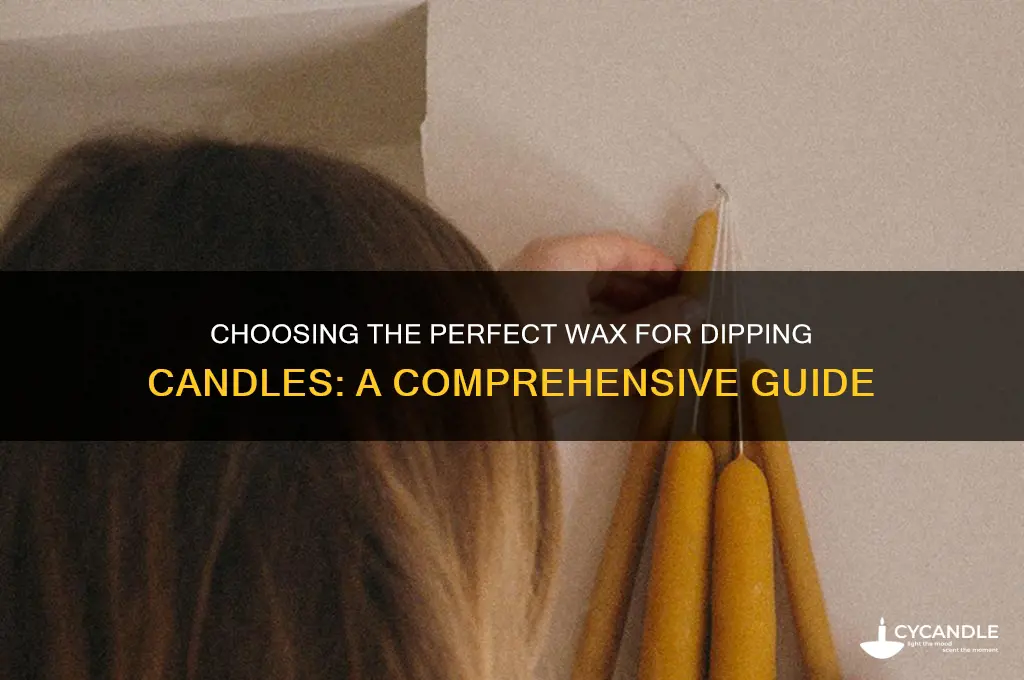 what kind of wax for dipping candles