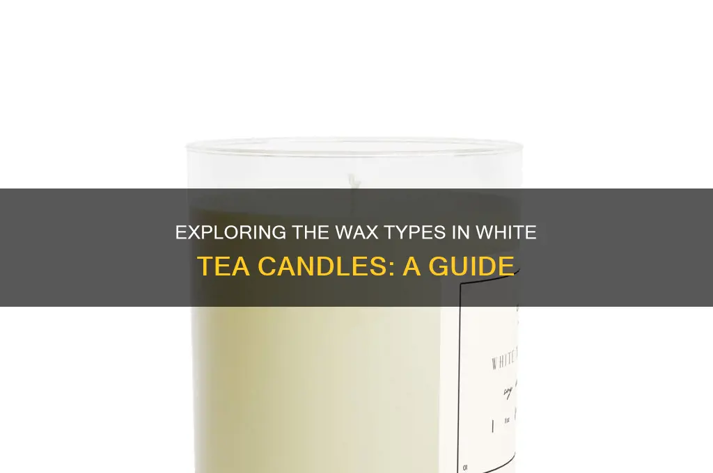 what kind of wax is used in white tea candles