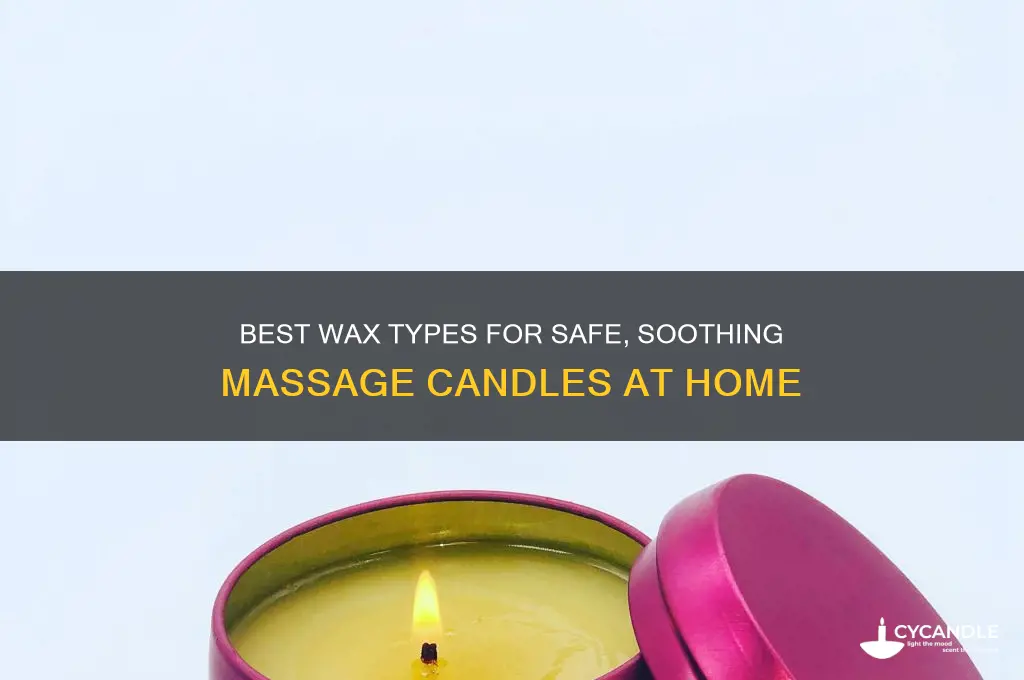 what kind of wax to use for massage candles