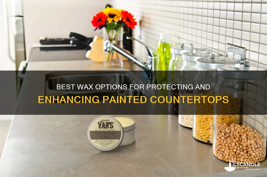 what kind of waxs can you use on painted countertops
