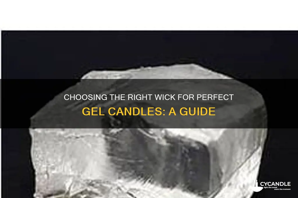 what kind of wick do yhou need for gel candles
