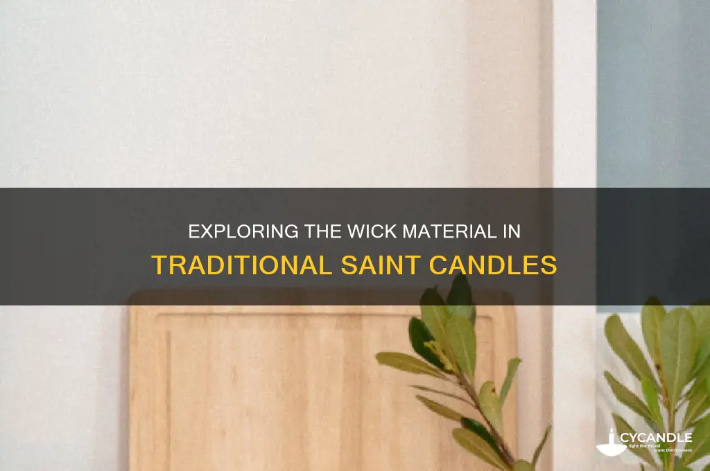 what kind of wick is in a saint candle
