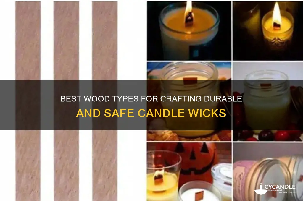 what kind of wood can be used a candle wicks