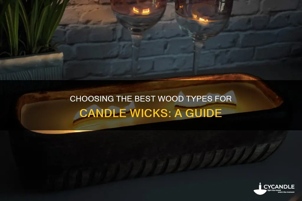 what kind of wood for candle wicks